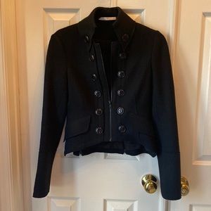 Black 100% short military style jacket